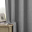 Panneau de rideau à œillets en lin de couleur unie 100% imperméable et occultant Leming (ensemble de 2)-99481468-103536764