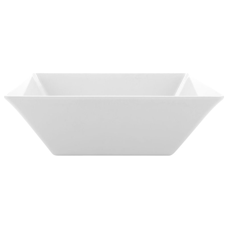 ML-248-BK - 5,7 pte (6 jantes pleine), bol carré de 12 po, profondeur de 4,25 po, Blanc