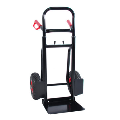 Chariot en métal robuste avec capacité de 330 lb - Roues en caoutchouc de 10 po pour un déplacement sans effort des objets
