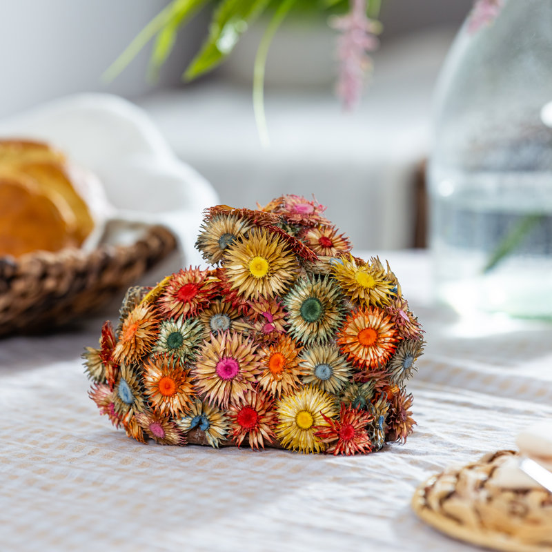 Dried Floral Bunny Table Décor, 7in L