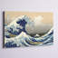 La grande vague à Kanagawa, 1829 par Katsushika Hokusai - Estampe numérique sur toile tendue avec châssis-97797819-97797818-131965980