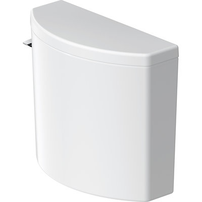 Duravit No.1 PRO White Toilet Tank with Bottom Left Hand Lever