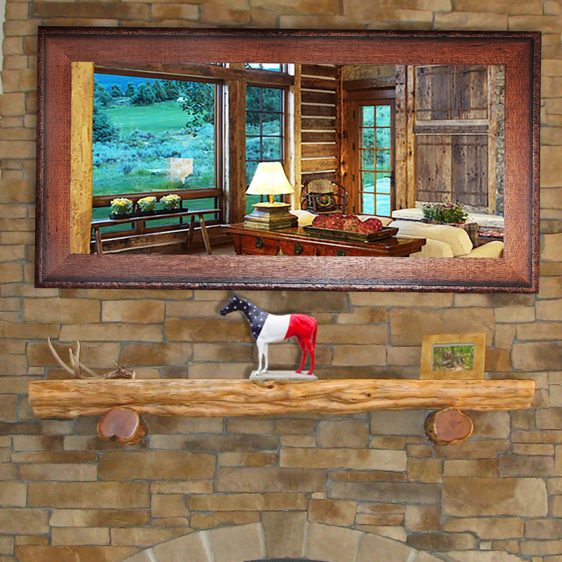 Hinatea Solid Wood Flat Wall Mirror, 69.5" H x 31.5" W