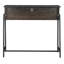 Solid Wood Top Metal Base Writing Desk
