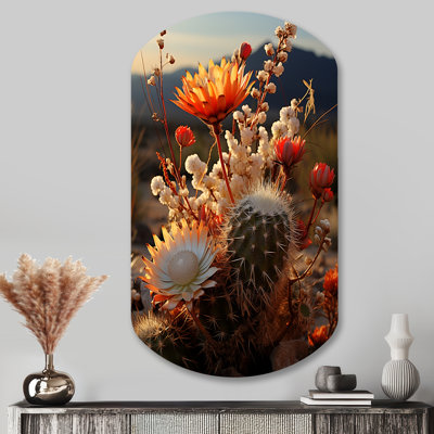 Désert Euphoria Cactus II - Décoration murale cylindrique en forme de cylindre