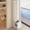 Armoire à miroir à DEL, armoire à cosmétiques, armoire à bijoux, 3 couleurs, luminosité réglable, très grand miroir, rangement multi-couches à grande capacité