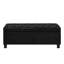 Banc de rangement rembourré capitonné