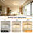 11.7" Dimmable LED Gold Crystal Flush Mount Ceiling Light with Remote Control