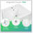 20" White Bathroom Vanity with Soft Closing Door
