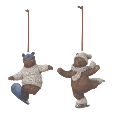 Ginney 3.5'' Resin Animals Hanging Figurine Ornament