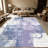 1PC Abstract Muted Purple Circular Brush Stroke area rugs for Living Room, Soft and Comfortable, Suitable for all seasons, easy-to-maintain, machine washable Indoor floor mat, Under Table Farmhouse suitable for dining table, bedroom, home office,-129414156