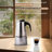 Stainless Steel Moka Pot, 200 ml (6.5 oz), 4-Cup Espresso Maker, Induction Compatible Stovetop Coffee Pot, Silver