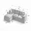 Canapé moderne en nuage de chenille, librement combinable, confortable pour s'asseoir-258142121
