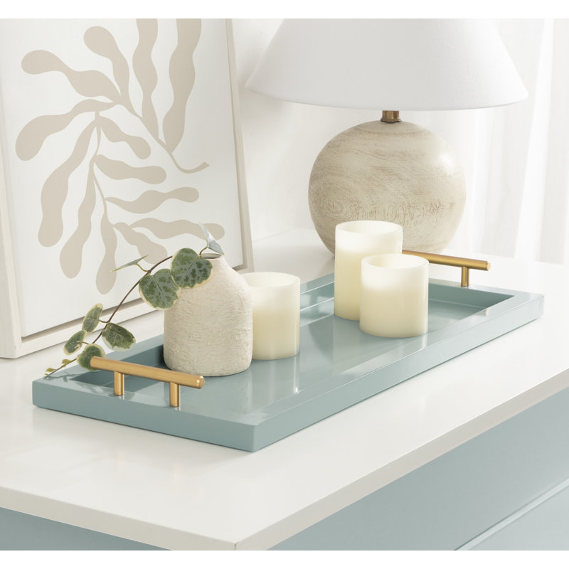 Borce Tray, 2.24" H x 24" W x 9.92" D, Blue