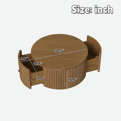 Table basse 30,3 "Mid Century Modern