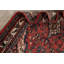 Tapis unique en laine noué à la main rouge Hamedan des années 1960 de 4 pi 5 po x 7 pi 0 po Caisey