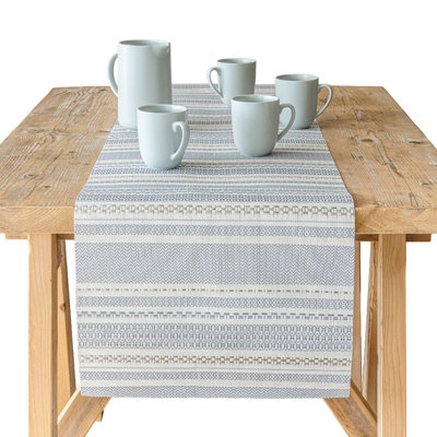 over&back Reversible Striped Table Runner