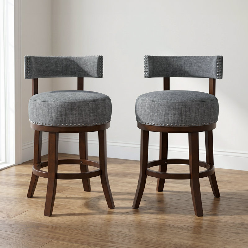Norden Swivel Bar & Counter Stool, Light Gray, Counter Stool (25" Seat Height)