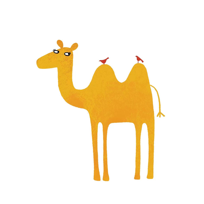 Camel by Nic Squirrell - Print on Canvas, 93.98 cm H x 93.98 cm W x 1.91 cm D, Wrapped Canvas