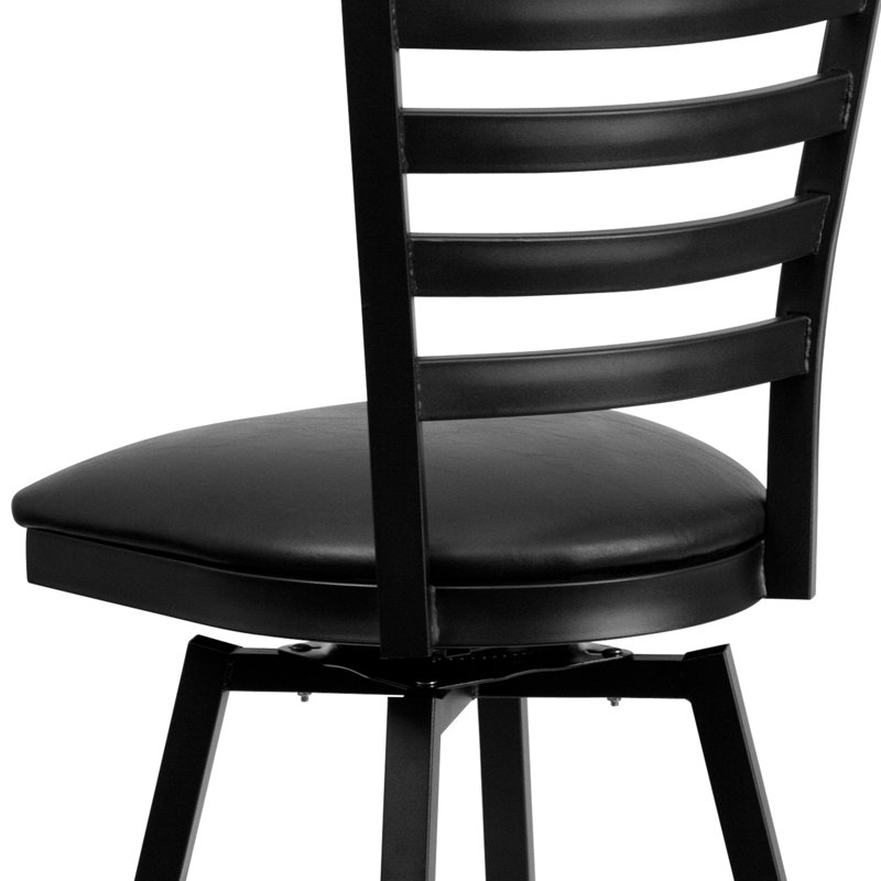 Tabouret tournant 32 "Lomonaco, Noir, 1
