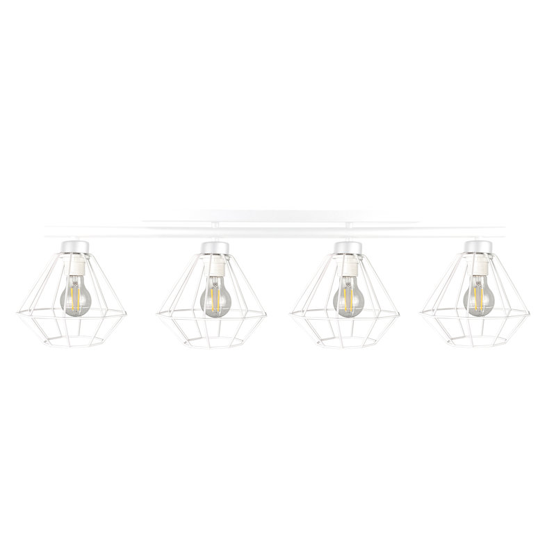 Richboro Flush Mount, White, White