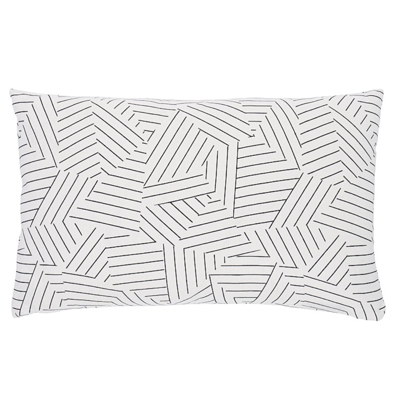 Schumacher x Miles Redd Deconstructed Stripe Pillow, 14" x 22"