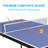 4.5ft Foldable Ping Pong Table Set With Net & Paddles – Indoor/outdoor