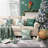 Phantoscope Merry Christmas Decorative Velvet Embroidery Throw Pillow Cover with Snowflake, Trees-840397768-822254999