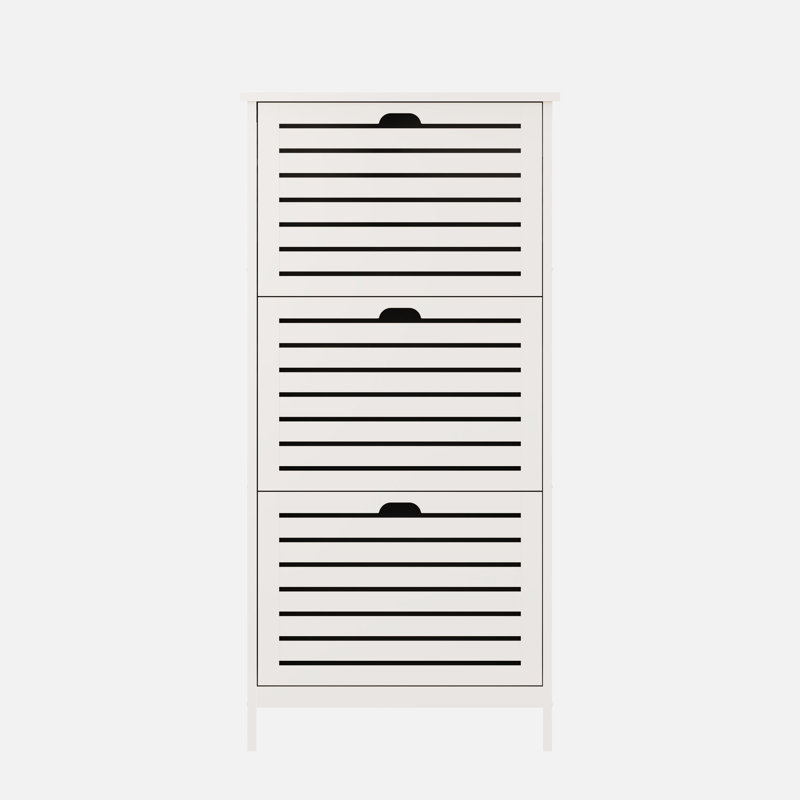 Sheringham 6 Pair Flip Down Shoe Storage, White
