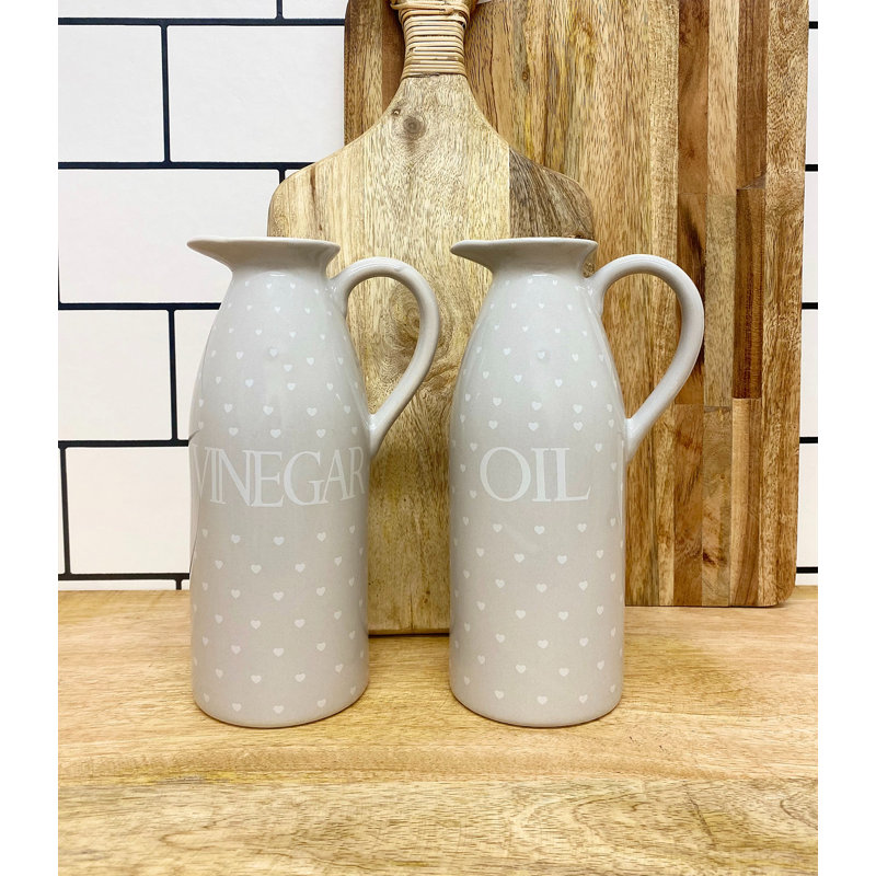 Ceramic Oil & Vinegar Cruet Set