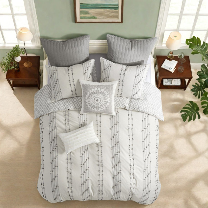 Ensembles de literie en jacquard de coton de qualité supérieure, style moderne, usage domestique