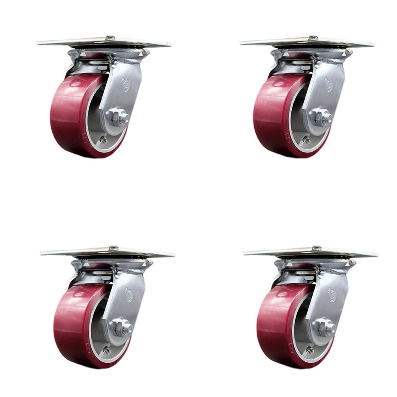 Poly on Aluminum Caster