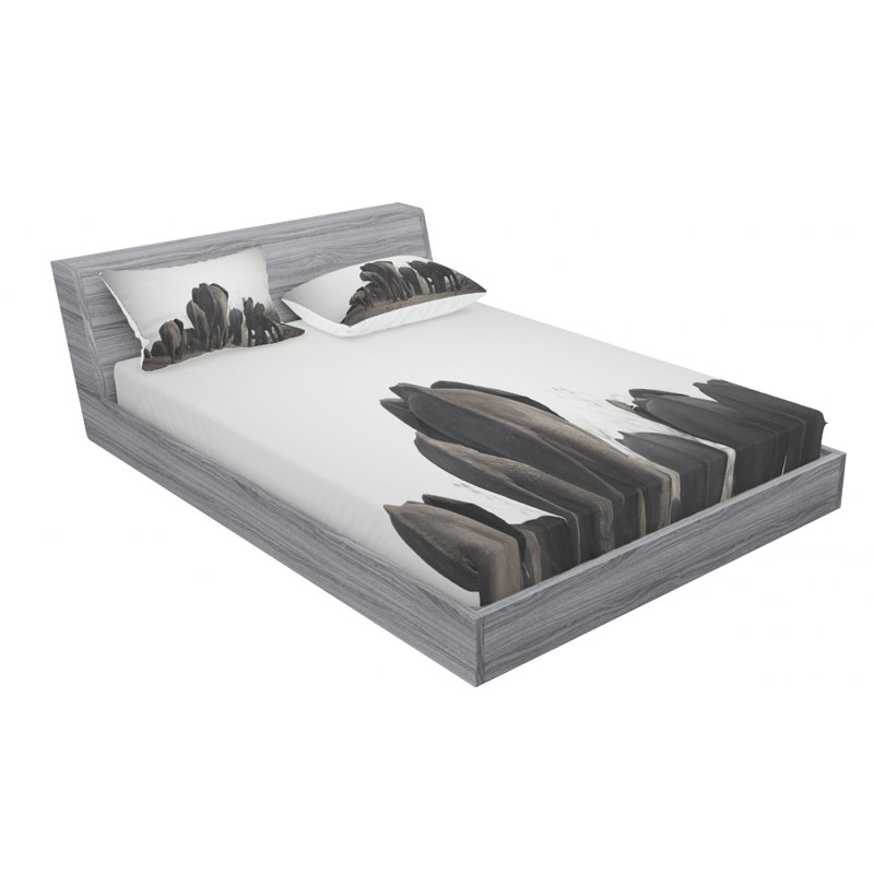 Microfiber Sheet Set, Queen Sheet Set with Fitted Sheet