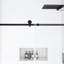 60 po X P 74 po H Porte de douche coulissante semi-sans cadre au fini noir-110983341