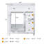 Meuble-lavabo simple sans comptoir
