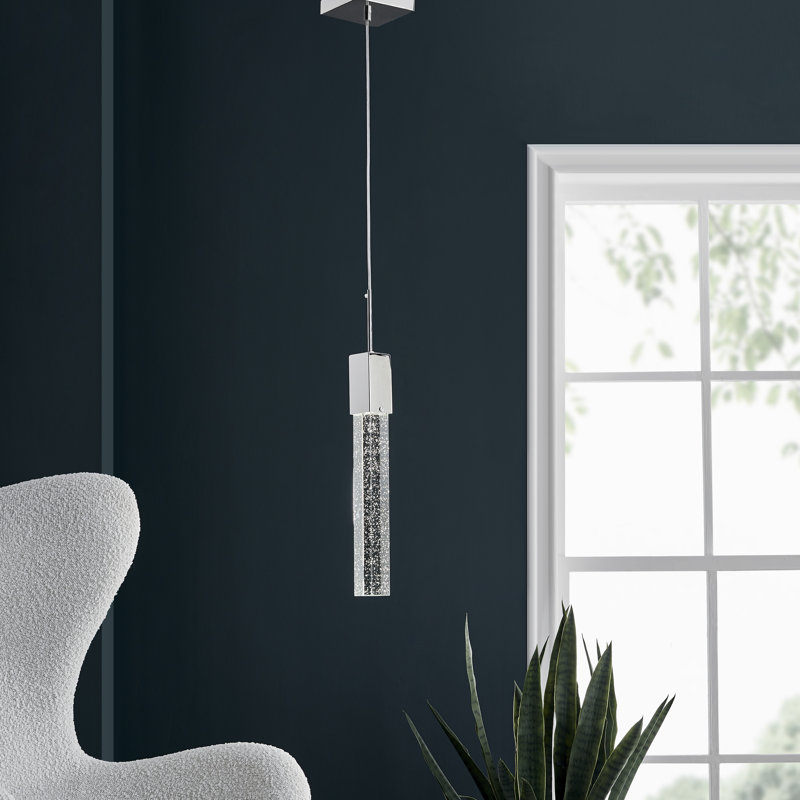 Luminaire suspendu carré à 1 lumière Homan