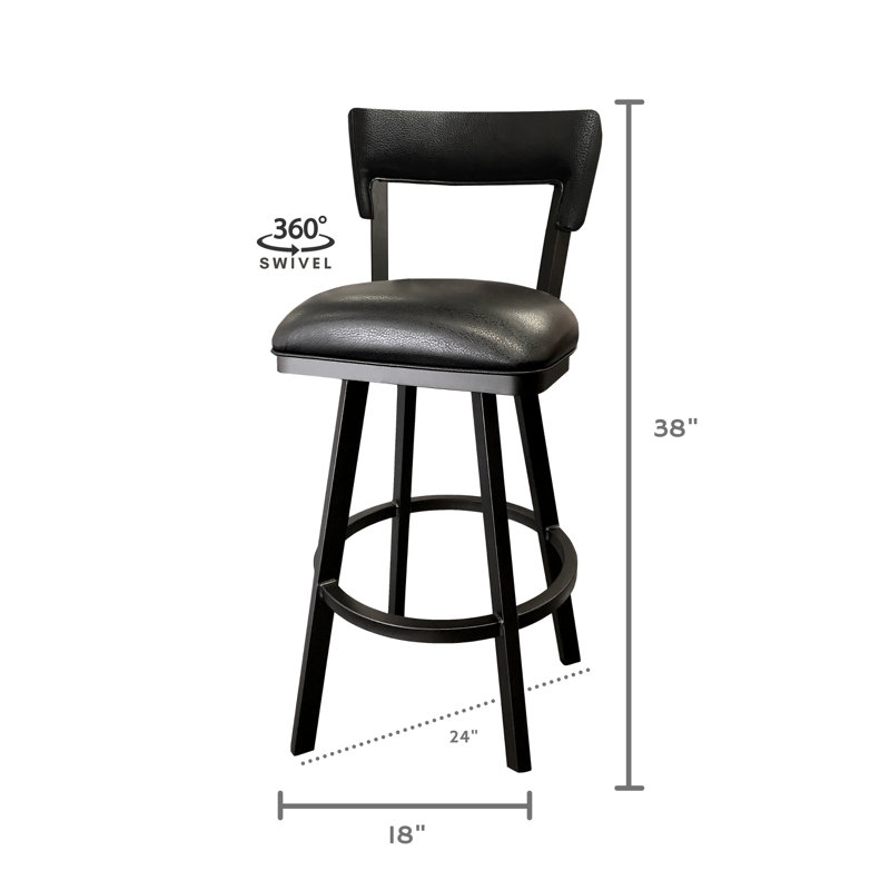 Tabouret de bar et de comptoir pivotant, Tabouret de comptoir (siège d'une hauteur de 26 p