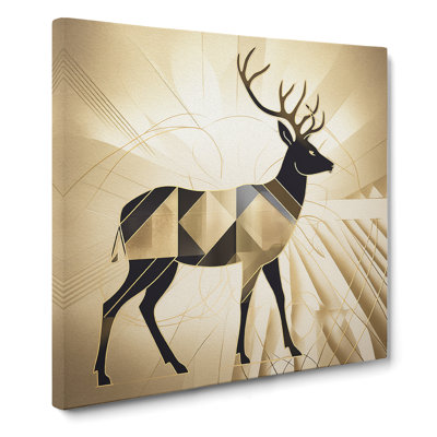 Deer Art Deco No.1 - Print