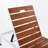 Acacia Wood & Metal Outdoor Reclining Chaise Lounge Chair With Wheels-819472132