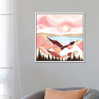 Autumn Lake Sunrise - Print on Canvas