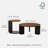 American Walnut Nesting Coffee Table Set-1721540196