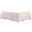 Convertible multifonctionnel en forme de L avec rangement, 5 sièges en chenille beige, convient à un espace de vie principal, deux coussins décoratifs intégrés au rangement, support de dossier en chenille 5