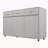 Three Doors Side Table-Grey