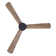 52" Tora 3 - Blade Standard Ceiling Fan with Remote Control