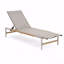 Ensemble de 2 chaises longues d'extérieur, aluminium