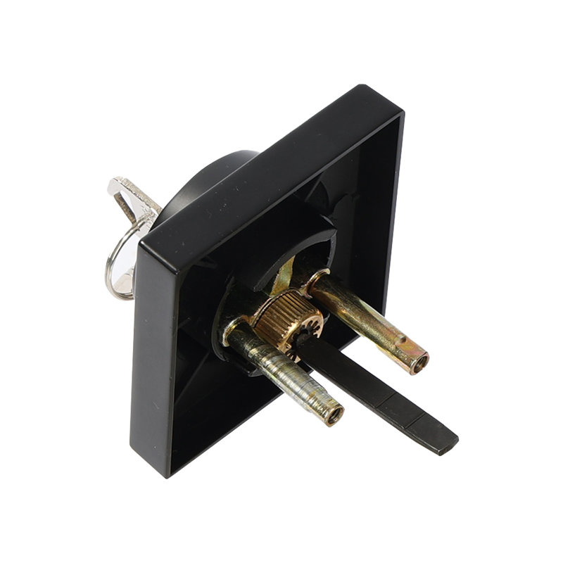 Serrure à pêne dormant à cylindre simple noir mat avec loquet réglable - Quincaillerie de sécurité extérieure robuste