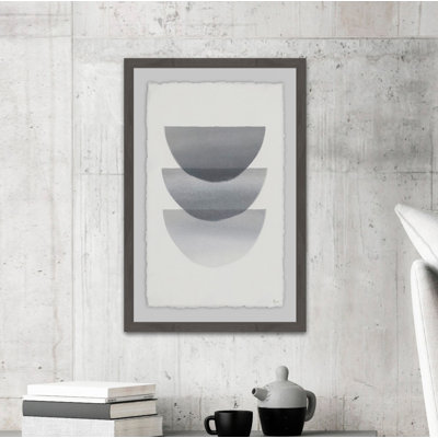 «Dark Shades», reproduction de peinture à l'aquarelle encadrée