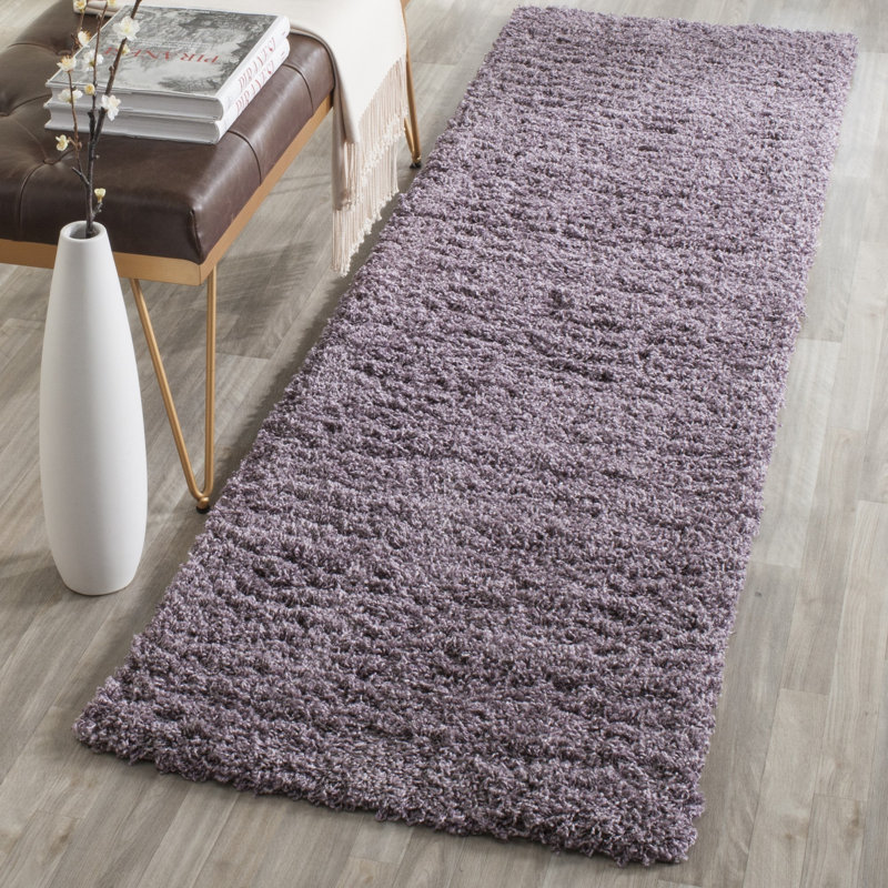 Rizco Shag Performance Solid Color Rug, Runner 2'3" x 6'
