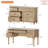 2 Piece Office Set, 56" Executive Computer Desk & 7 Drawer Dresser-1882884223