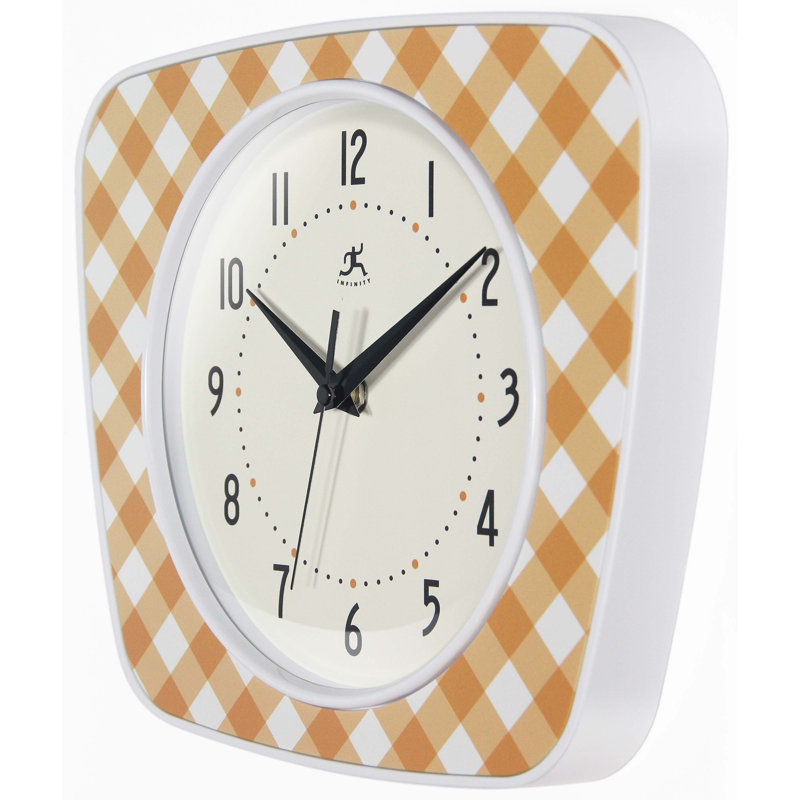 Horloge murale Nasrudeen, 9,25 po x 10,875 po, Orange